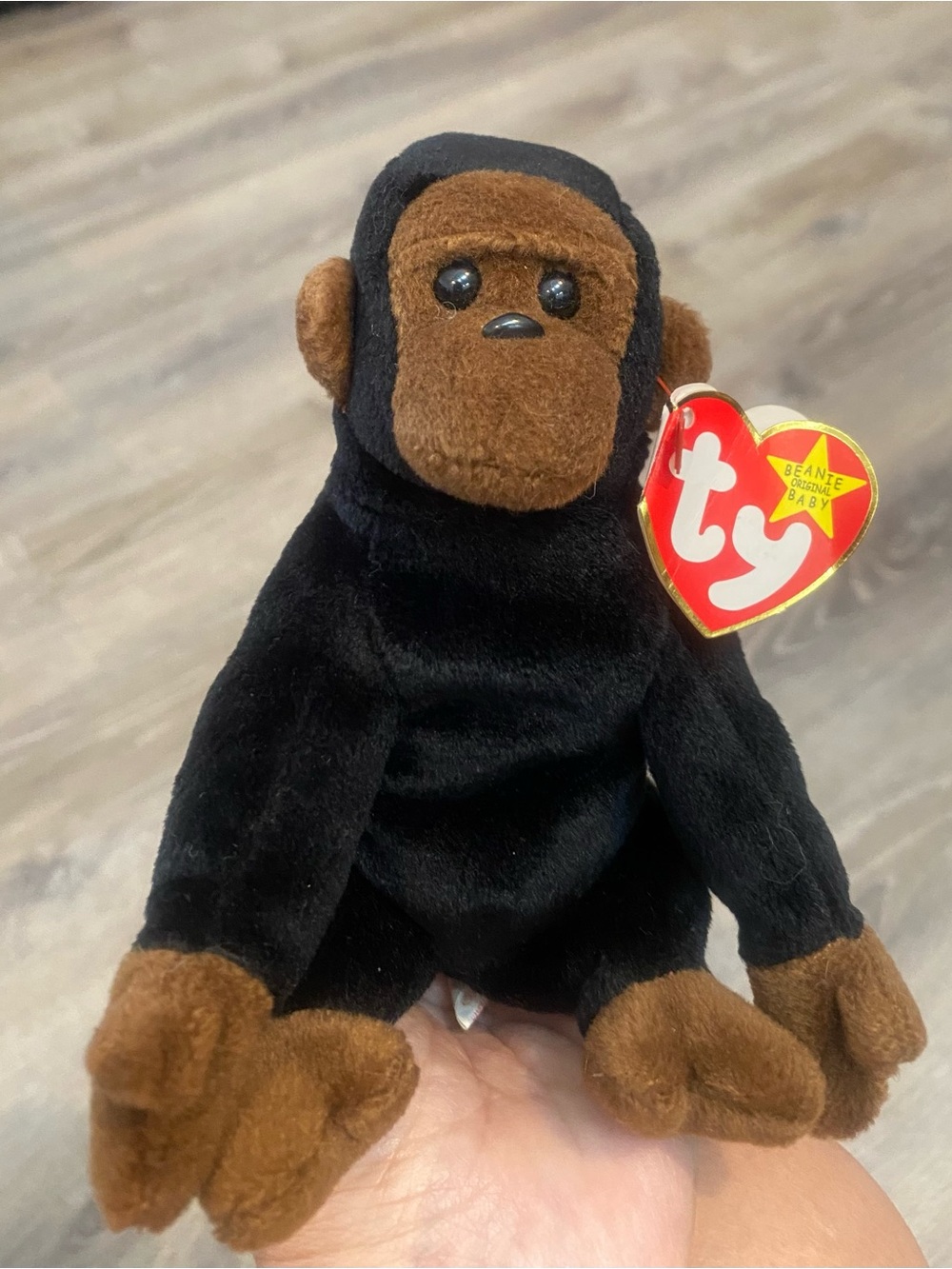 Ty Beanie Baby Plush Gorilla - Congo 1996